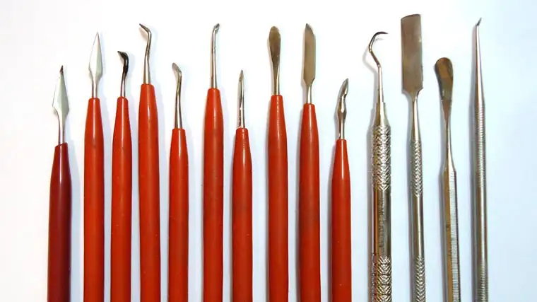 different types of clay tools